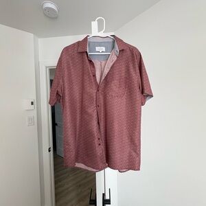 Banana Republic Maroon Casual Button Down Shirt